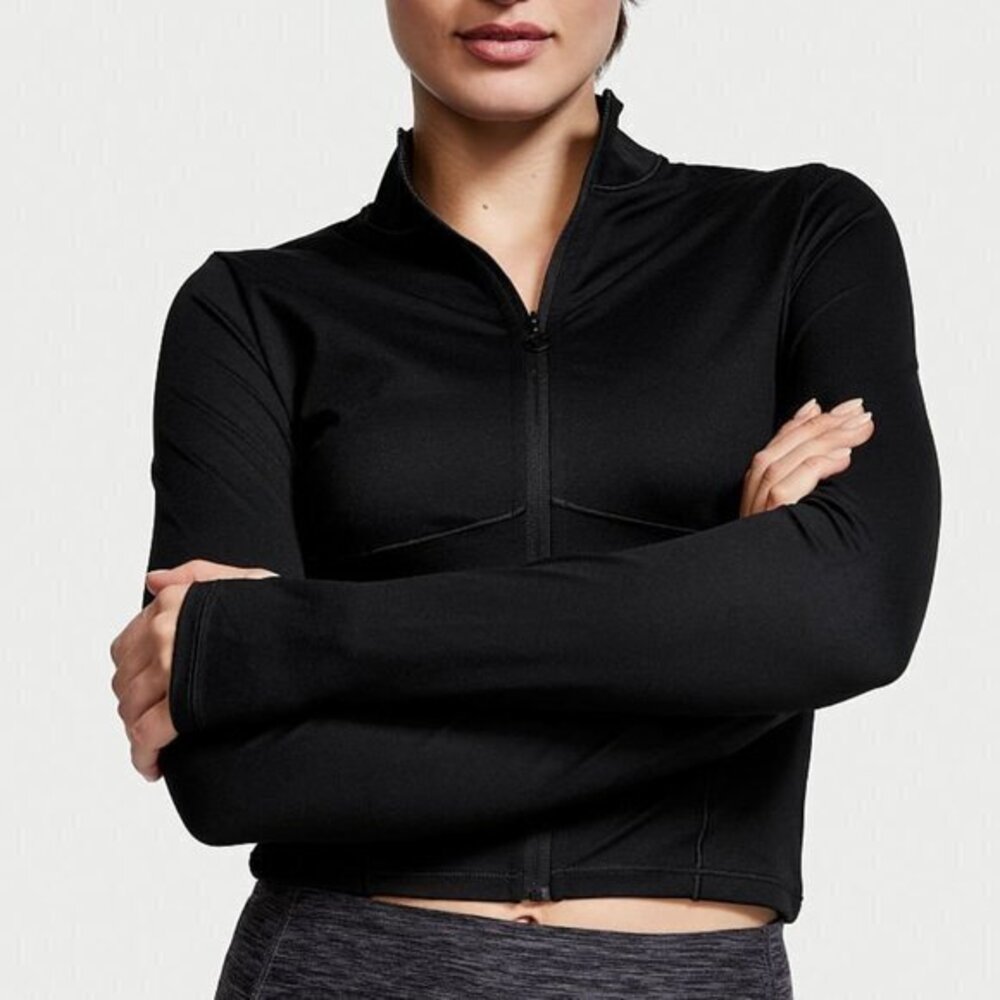 Victoria’s Secret sports Black jacket Meduim Full Zip Gym
